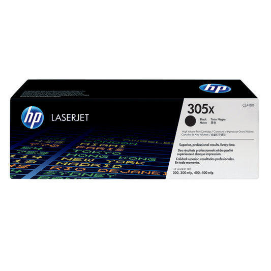 HP 305X Black High Yield Laserjet Toner Cartridge CE410X