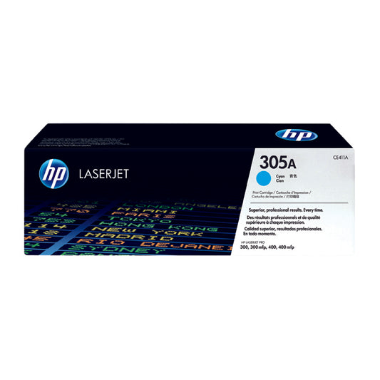 HP 305A Cyan Laserjet Toner Cartridge CE411A