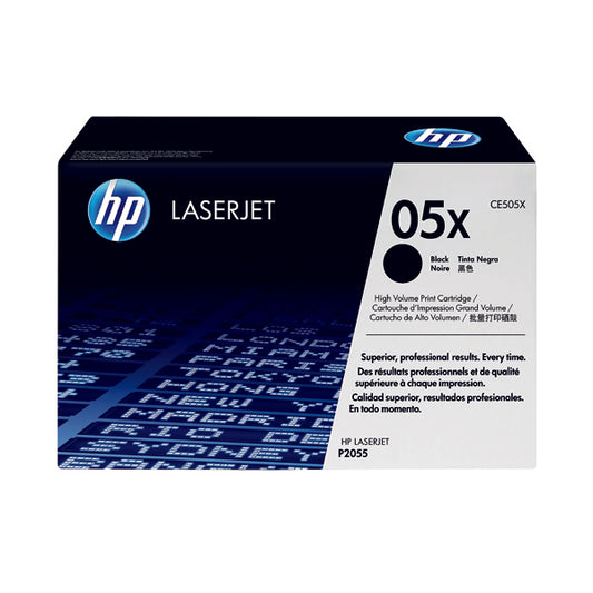 HP 05X Black High Yield Laserjet Toner Cartridge CE505X