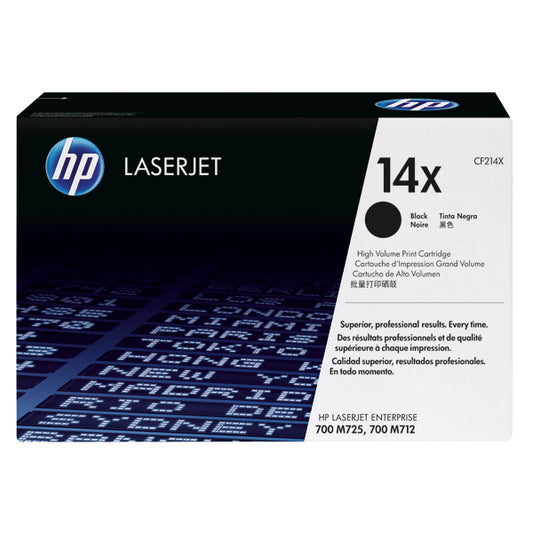 HP 14X Black Laserjet Toner Cartridge CF214X