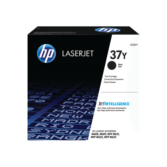 HP 37Y Extra High Yield Black Original LaserJet Toner Cartridge CF237Y