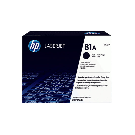 HP 81A Black Laserjet Cartridge CF281A