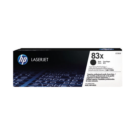 HP 83X Black High Yield Laserjet Toner Cartridge CF283X