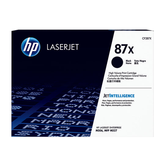 HP 87X High Yield Black Laserjet Toner Cartridge CF287X