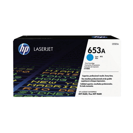 HP 653A Cyan Laserjet Toner Cartridge CF321A