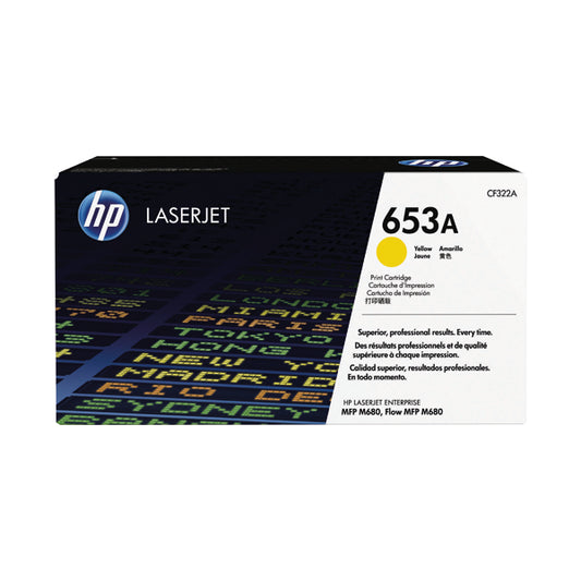 HP 653A Yellow Laserjet Toner Cartridge CF322A