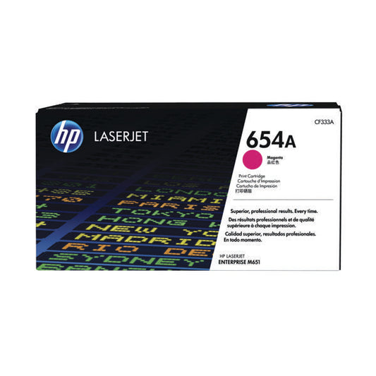 HP 654A Magenta Laserjet Toner Cartridge CF333A