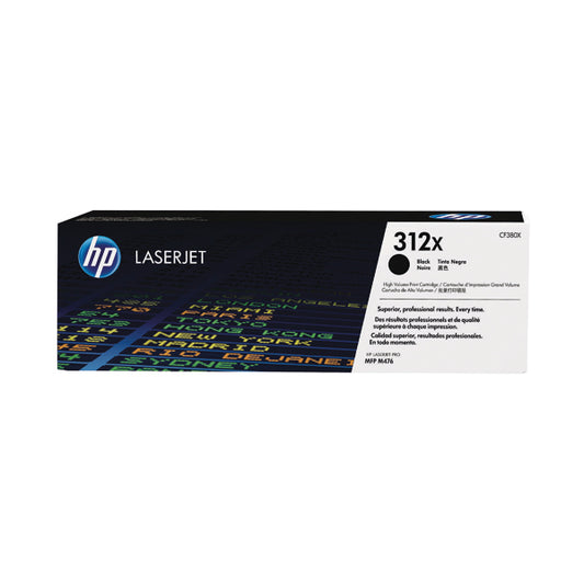 HP 312X Black High Yield Laserjet Toner Cartridge CF380X