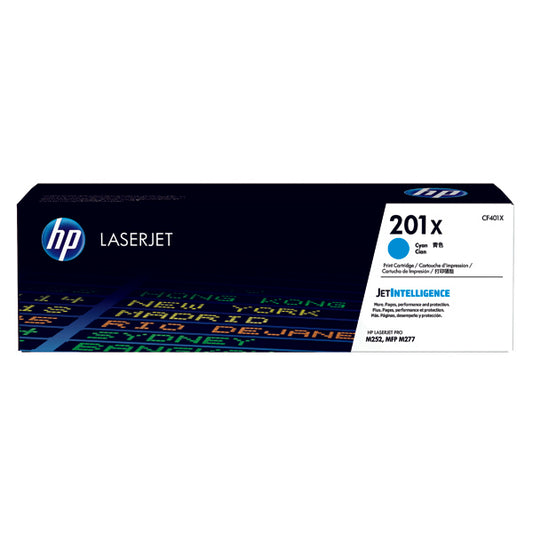 HP 201X Cyan High Yield Laserjet Toner Cartridge CF401X