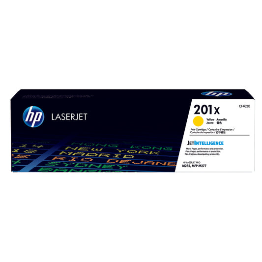 HP 201X Yellow High Yield Laserjet Toner Cartridge CF402X