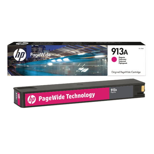 HP 913A Magenta PageWide Inkjet Cartridge (3000 page capacity) F6T78AE