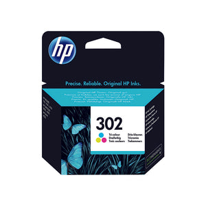 HP 302 Ink Cartridge Tri-Colour Cyan/Magenta/Yellow (Capacity: 150 pages) F6U65AE