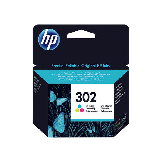 HP 302 Ink Cartridge Tri-Colour Cyan/Magenta/Yellow (Capacity: 150 pages) F6U65AE