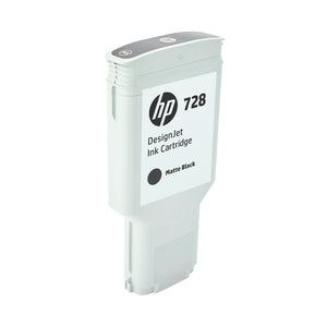 HP 728 DesignJet Matte Black Ink Cartridge 300ml F9J68A