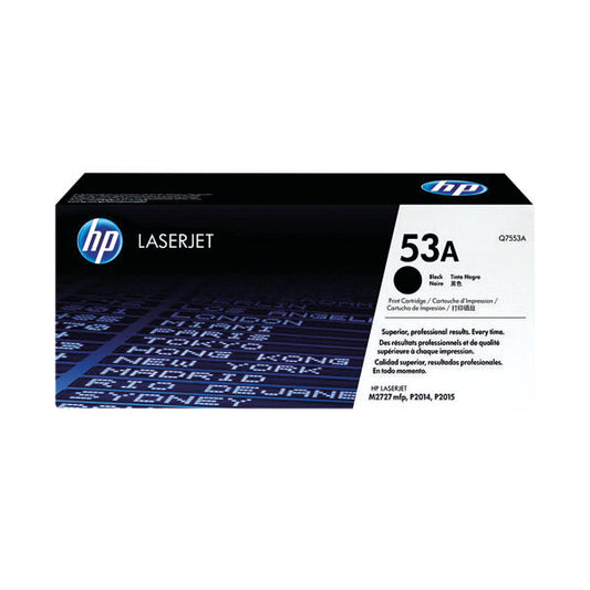 HP 53A Black Laserjet Toner Cartridge Q7553A