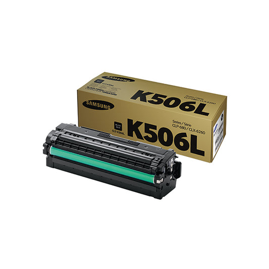 Samsung CLT-K506L Black High Yield Toner Cartridge SU171A