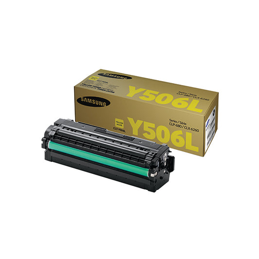 Samsung CLT-Y506L Yellow High Yield Toner Cartridge SU515A