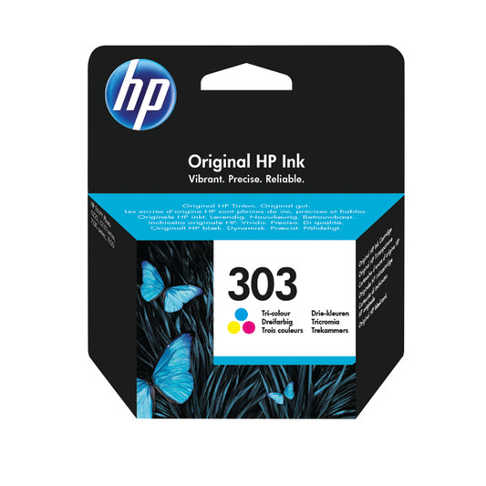 HP 303 Inkjet Cartridges Tri Colour CMY T6N01AE