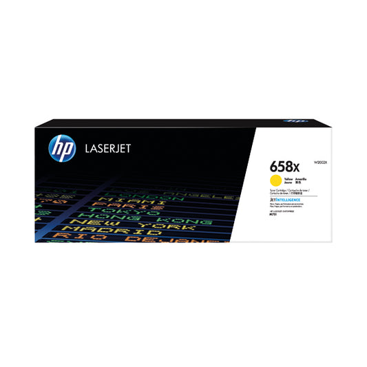 HP 658X LaserJet Toner Cartridge Yellow W2002X