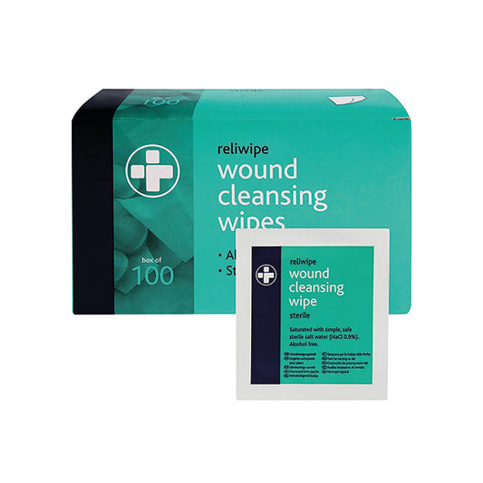 Reliance Individually Wrapped Medical Reliwipe Wound Cleansing Wipes (Pack of 100) 745