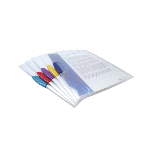 Rapesco Pivot Clip Files A4 Assorted (Pack of 5) 0786