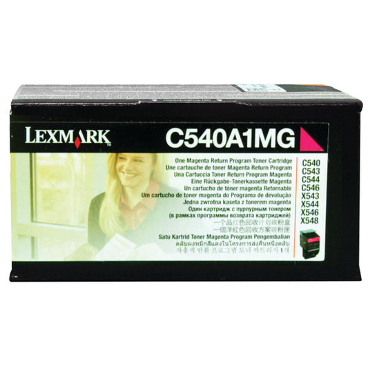 Lexmark Magenta Return Programme 1K Toner Cartridge C540A1MG