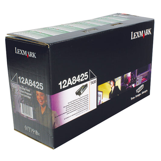 Lexmark Return Programme Toner Cartridge High Yield 12K Black 12A8425