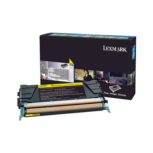 Lexmark Toner Cartridge Return Program High Yield Yellow C748H3YG