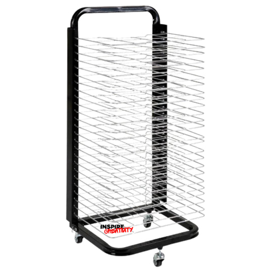 Mobile Drying Rack 25 Shelf Spring Loaded