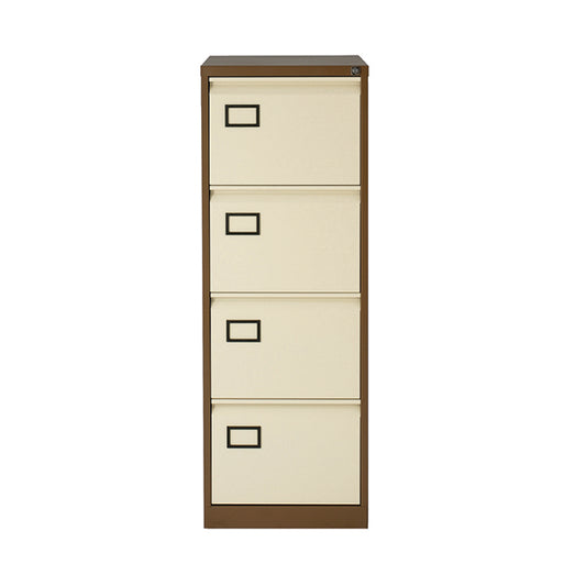 Standard Filing Cabinet 4 drawer H1321mm Coffee/Cream