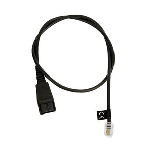 Jabra Quick Disconnect (QD) to Modular RJ Extension Cord for Cisco IP Phones 8800-00-37