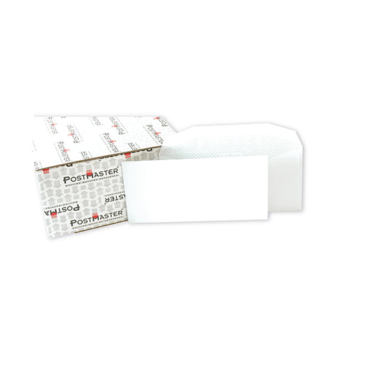 Postmaster DL Envelope 114x235mm Gummed 90gsm White (Pack of 500) F29151