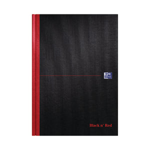 Black n' Red Casebound Narrow Ruled Hardback Notebook A4 (Pack of 5) 100080474