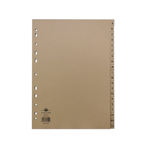 Concord Index A-Z 20-Part A4 Kraft Manilla Buff 78202/AZ2