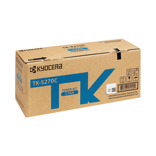 Kyocera Toner Cartridge Cyan TK-5270C (6000 page capacity) 1T02TVCNL0
