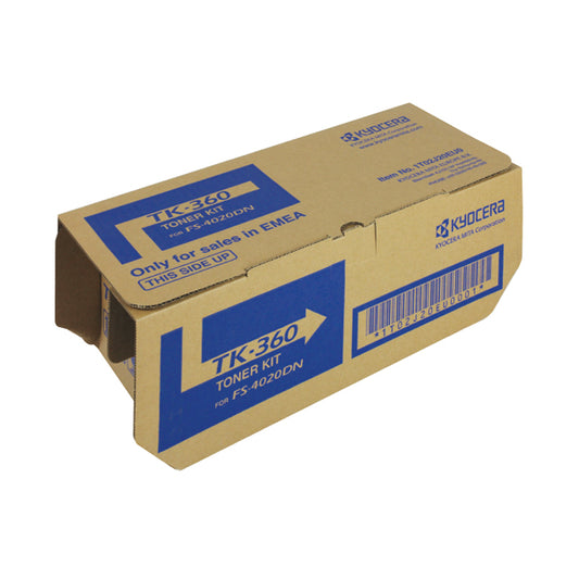 Kyocera TK-360 Black Toner Cartridge (20,000 Page Capacity)