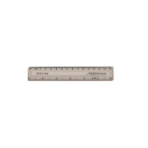 Q-Connect Acrylic Shatter Resistant Ruler 15cm Clear (Pack of 10) KF01106Q