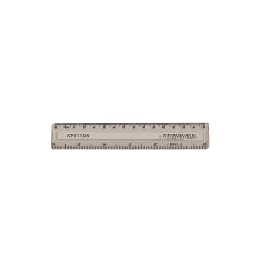 Q-Connect Acrylic Shatter Resistant Ruler 15cm Clear (Pack of 10) KF01106Q