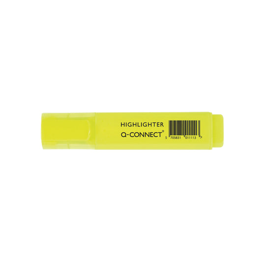 Q-Connect Yellow Highlighter Pen (Pack of 10) KF01111