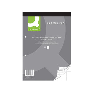 Q-Connect A4 Graph Refill Pad 80 Sheet (Pack of 10) KF02231