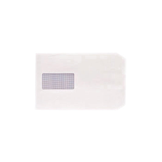 Q-Connect C5 Envelopes Window Pocket Peel and Seal 100gsm White (Pack of 500) IP53