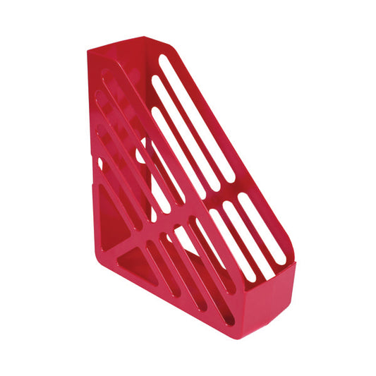 Q-Connect Magazine Rack Red CP073KFRED