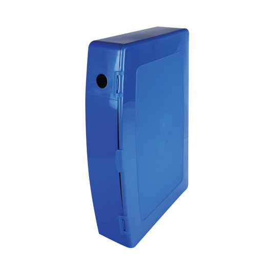 Q-Connect Polypropylene PolyBox File Foolscap Blue KF04103