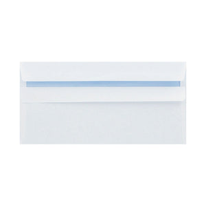 Q-Connect DL Envelope Wallet Self Seal 80gsm White (Pack of 250) KF07556