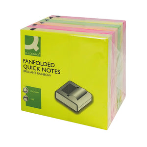 Q-Connect Fanfold Notes Assorted (Pack of 6) 48201030