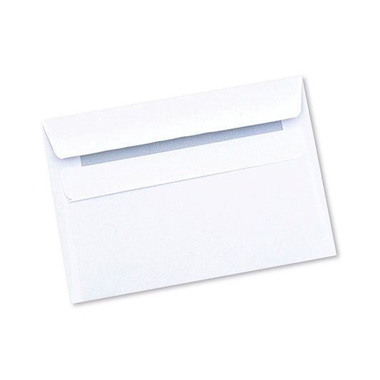 Q-Connect C6 Envelope Wallet Self Seal 90gsm White (Pack of 1000) 7042