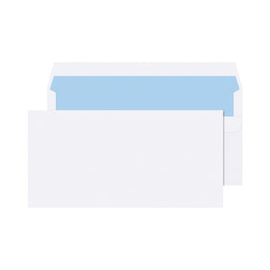 Q-Connect DL Envelopes Wallet Self Seal 90gsm White (Pack of 1000) 7134