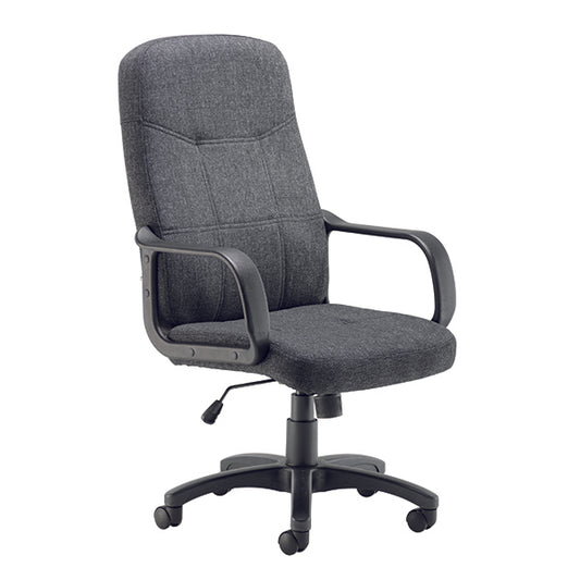 Arista Franca High Back Executive Chair 700x660x1180mm Charcoal KF50161