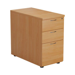 Jemini 3 Drawer Desk High Pedestal 404x800x730mm Beech KF74482