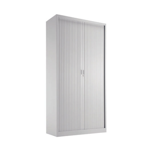 Talos Side Opening Tambour Unit 1000x450x1950mm White KF78761
